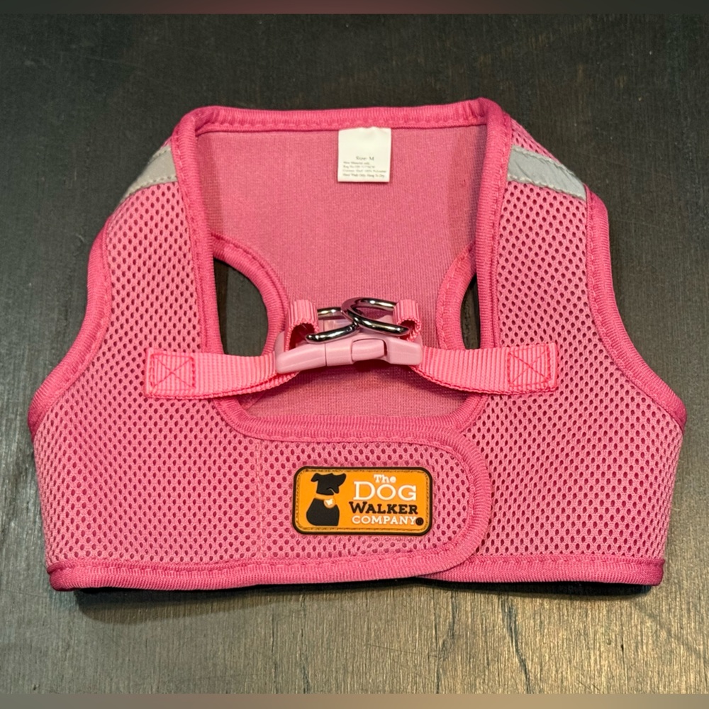 The Dog Walker Company Pink Medium 15-20 lbs Reflector Harness
